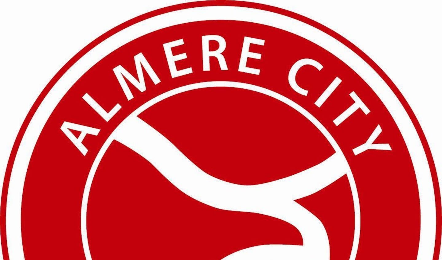 Het nieuwe logo van Almere City FC werd vrijdag gepresenteerd. (Foto: aangeleverd)