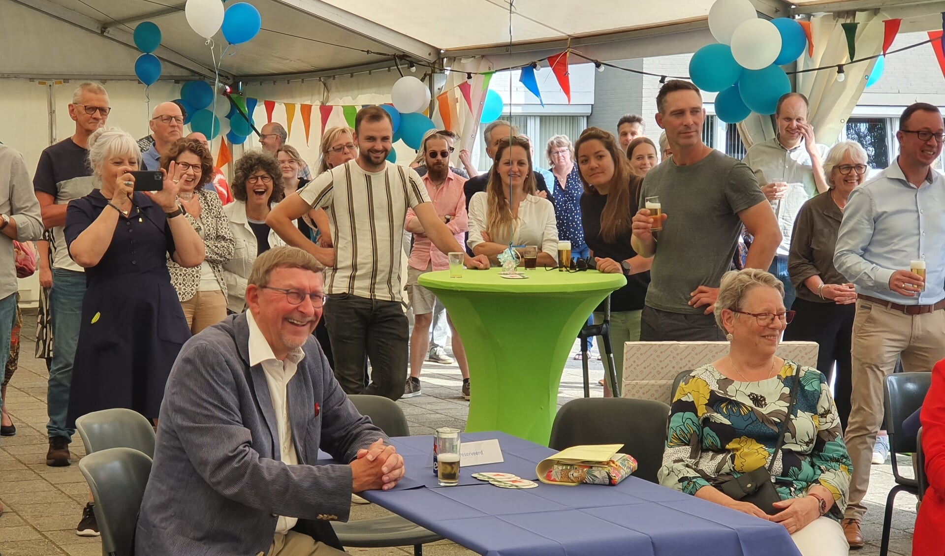 Conrector Cees Kant bij zijn afscheid. (Foto: Almere DEZE WEEK)