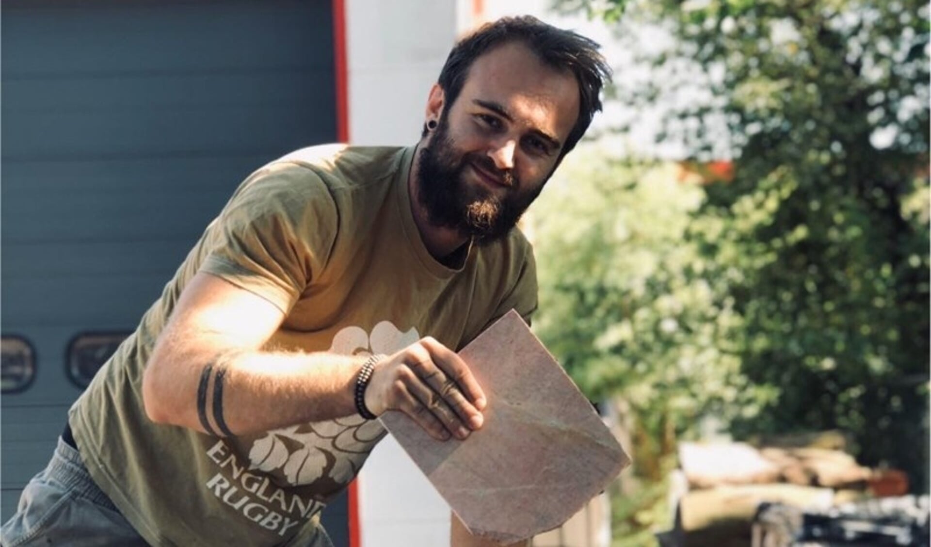 Victor Schaap van The blue marble verwerkt afgekeurd marmer tot nieuwe producten. (Foto: aangeleverd)