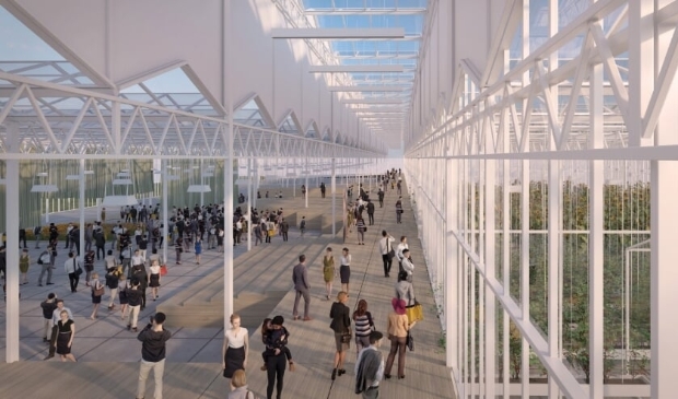 Een artist impression van het kassencomplex (Foto: aangeleverd)