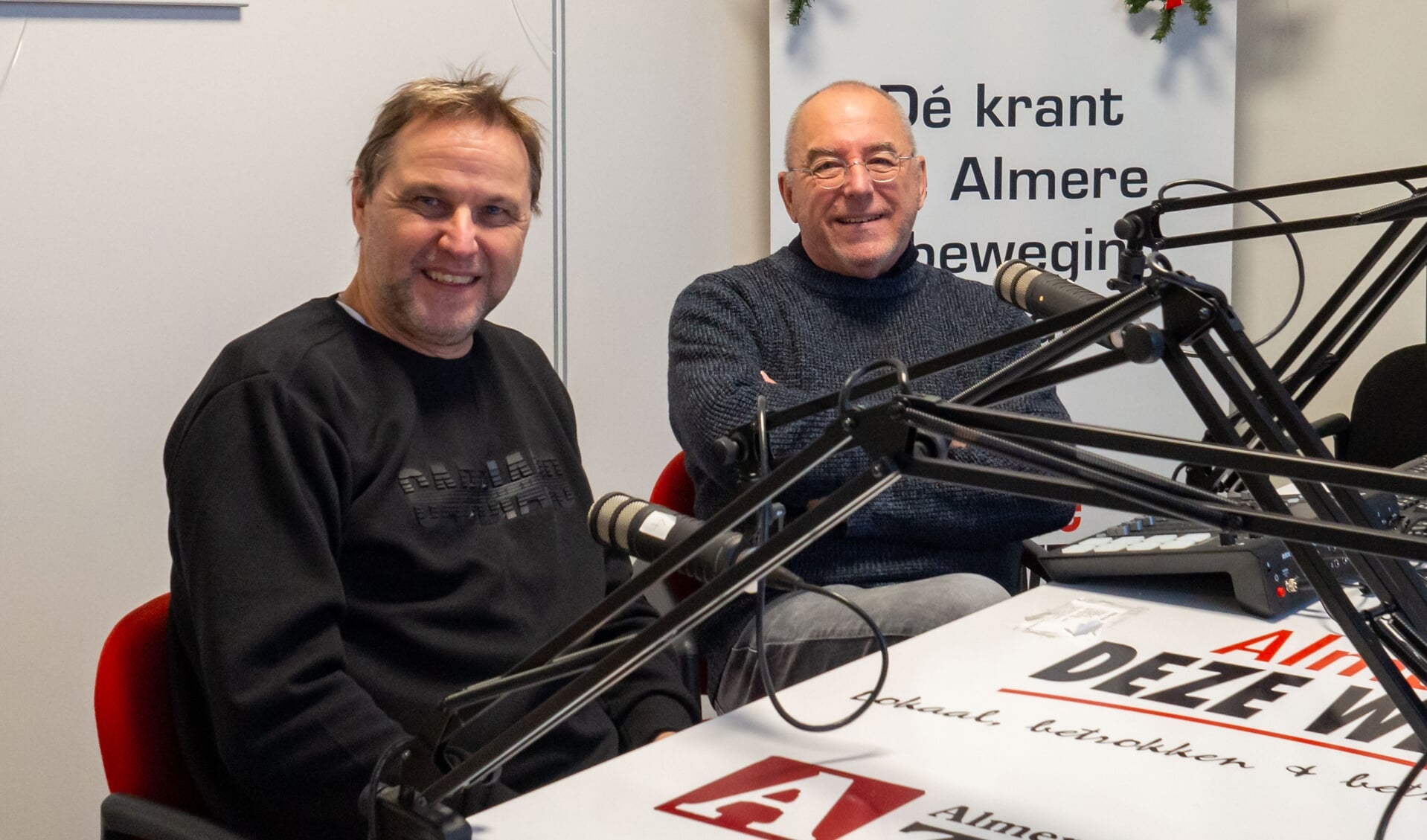 Marcel Beijer (l) en Robert Mienstra doen deze week geen podcast (Foto: Karin Kempe)