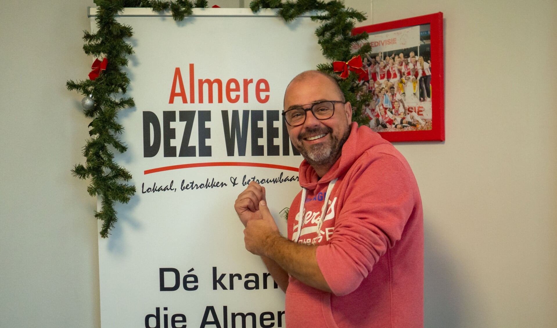 Marco Penninkhof, eindredacteur van Omroep Flevoland. (Foto: Almere DEZE WEEK)