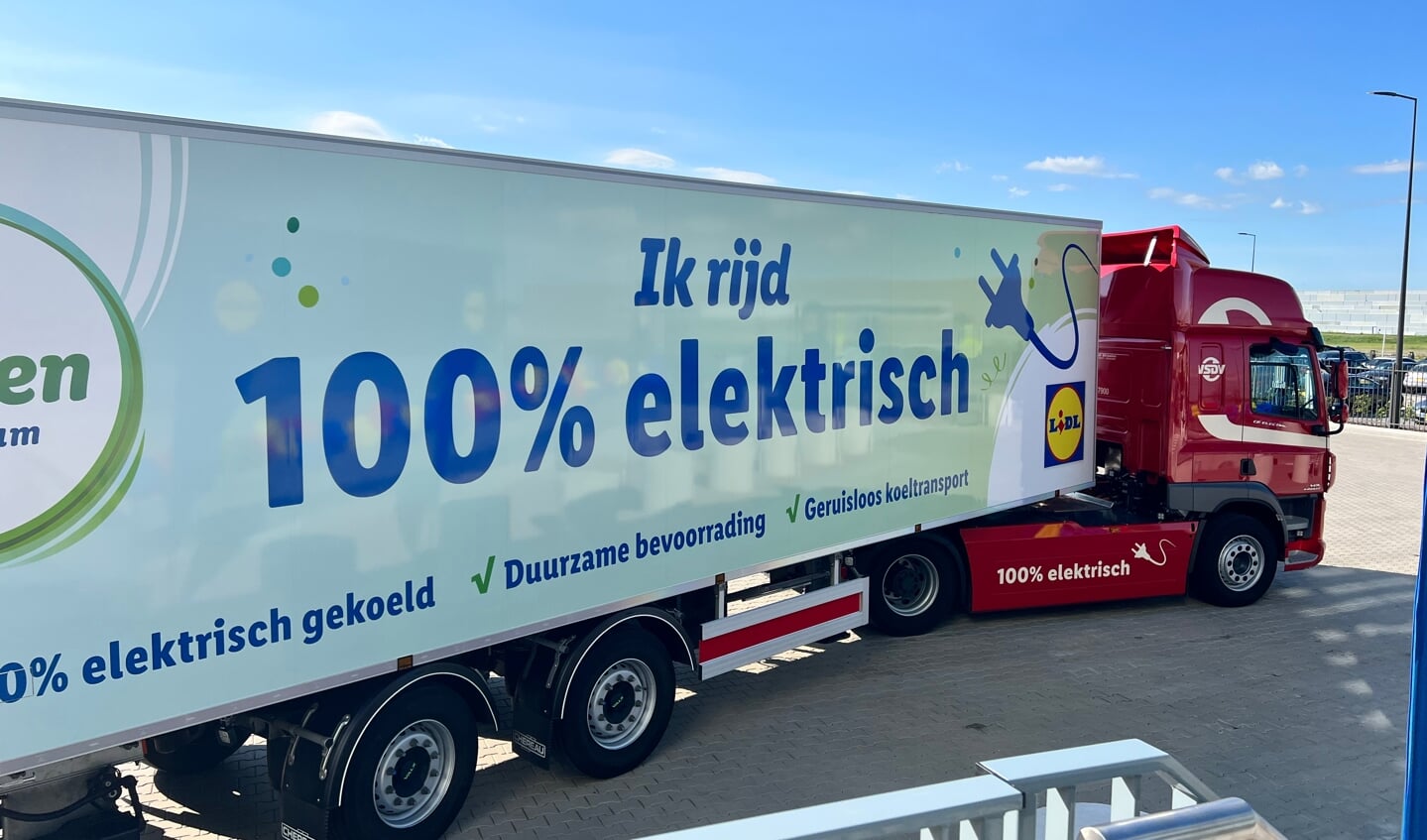 Nieuwe elektrische vrachtwagen Lidl (Foto: aangeleverd)