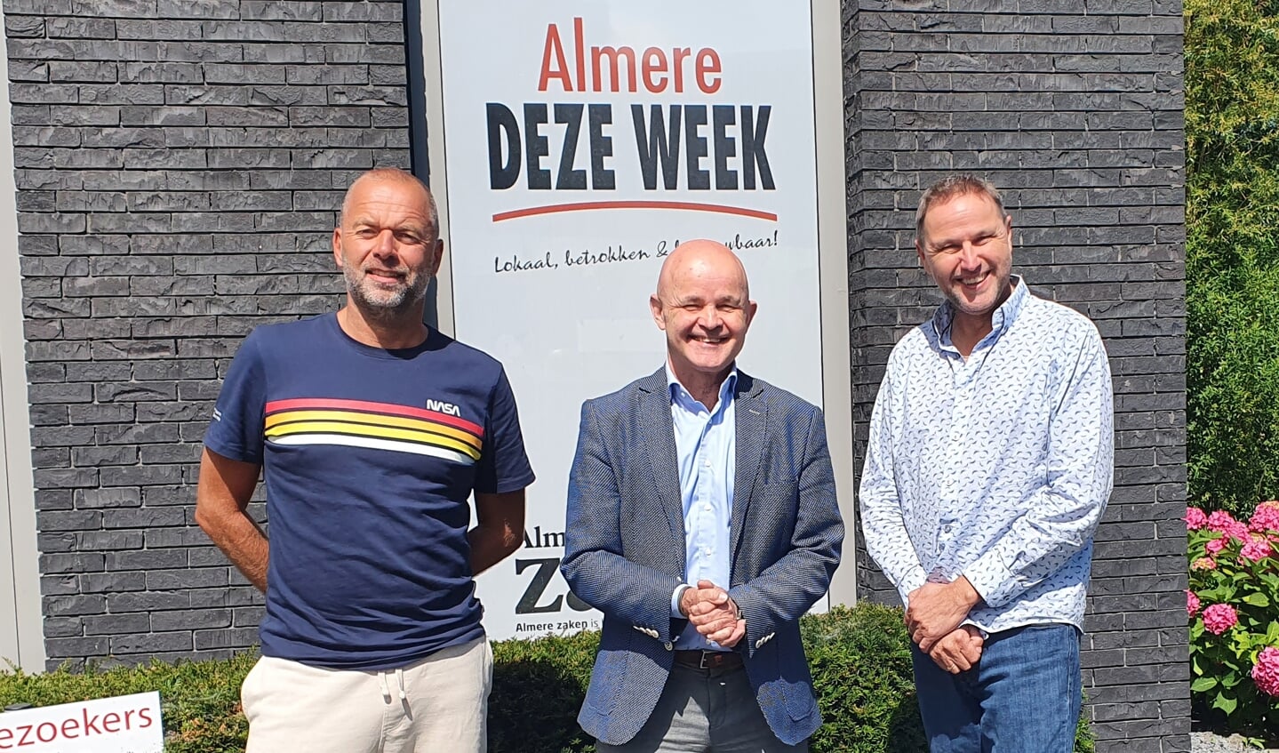 Sven van der Burg, Gerard Boekhoff en Marcel Beijer (Foto: Almere DEZE WEEK)