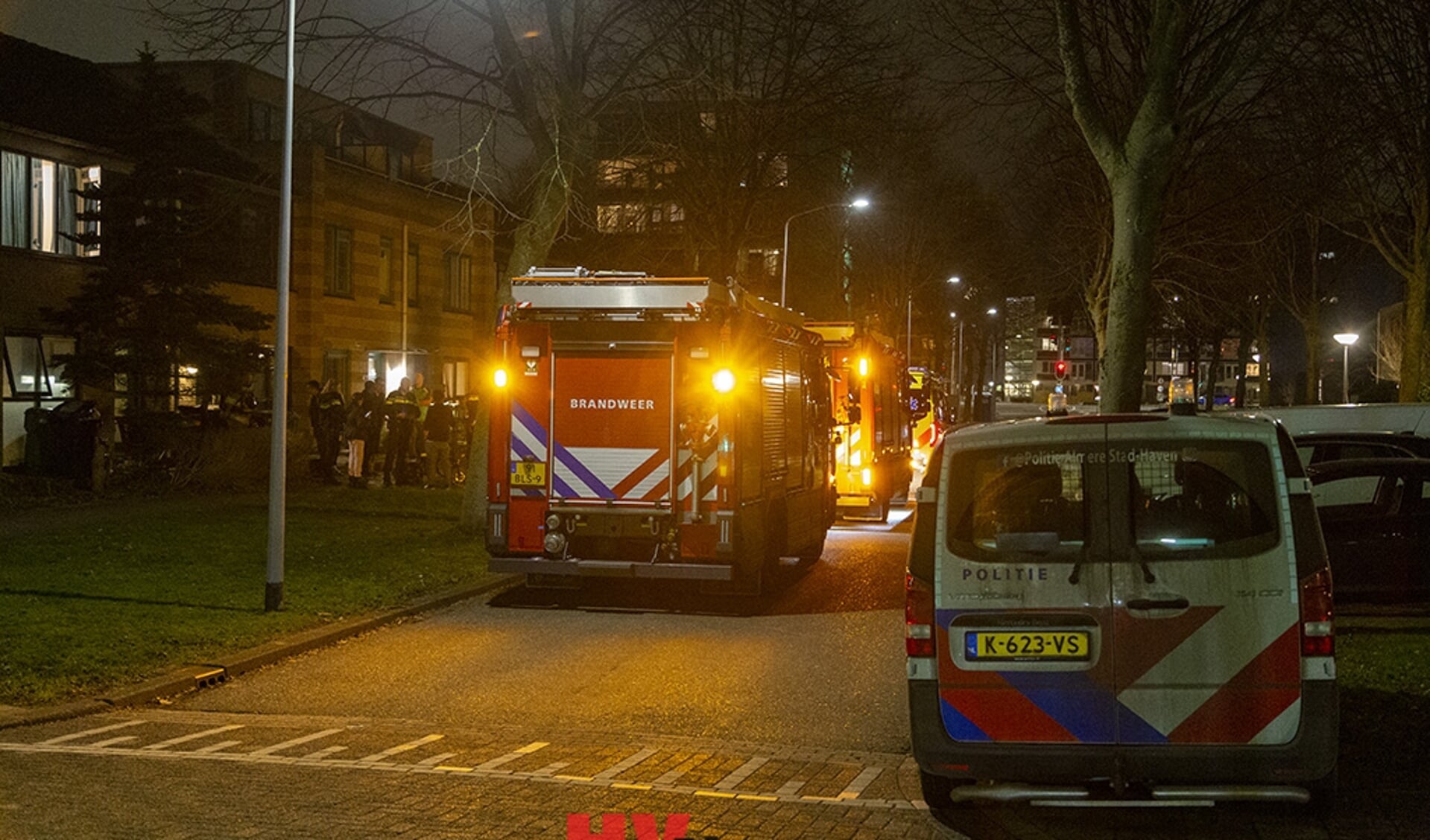 Brandweer en politie rukten uit (Foto: HV Almere)