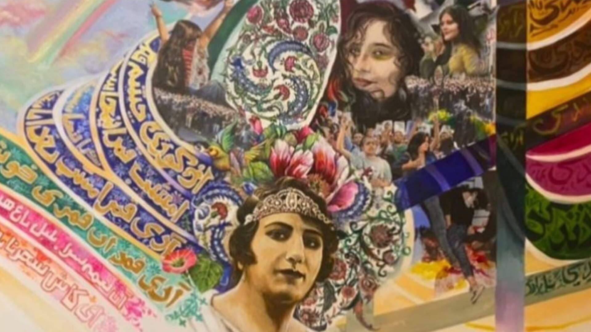 Bozorg Khazarei brengt met zijn expositie een ode aan de vrouwen in Iran.