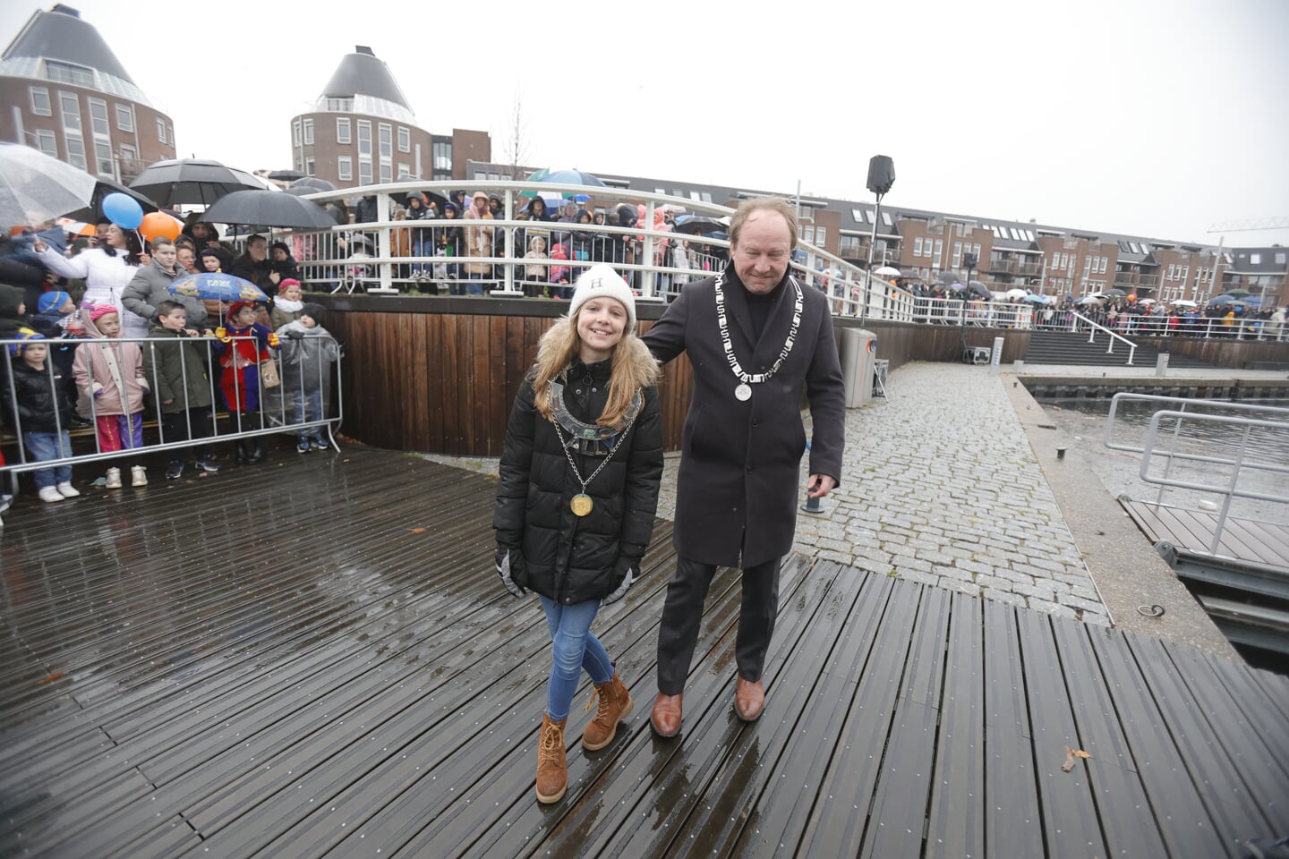 Sinterklaas in Almere Haven. (Foto: Fred Rotgans)