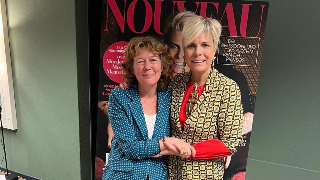 Froukje de Jonge en prinses Laurentien. (Foto: aangeleverd)