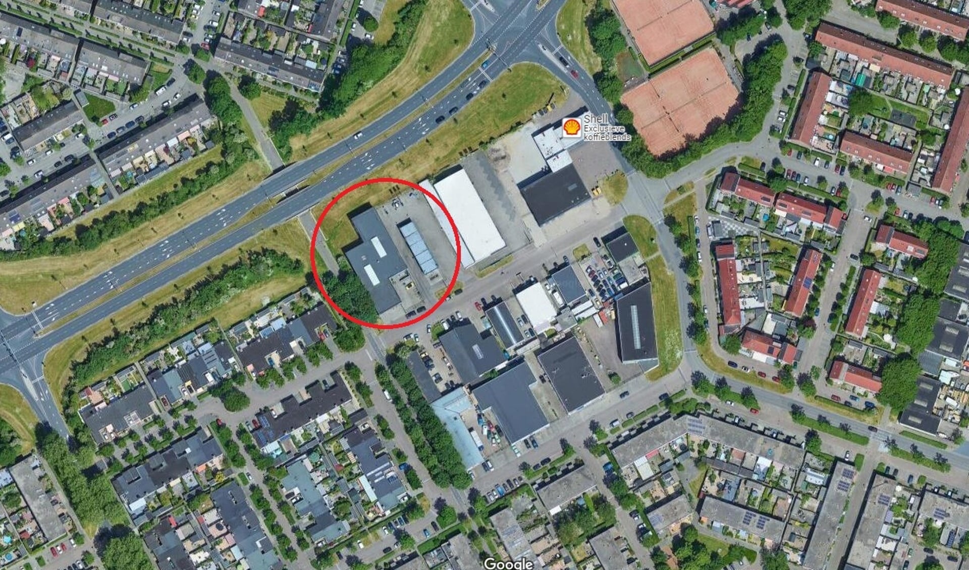 De locatie van de supermarkt (Foto: Google Maps)