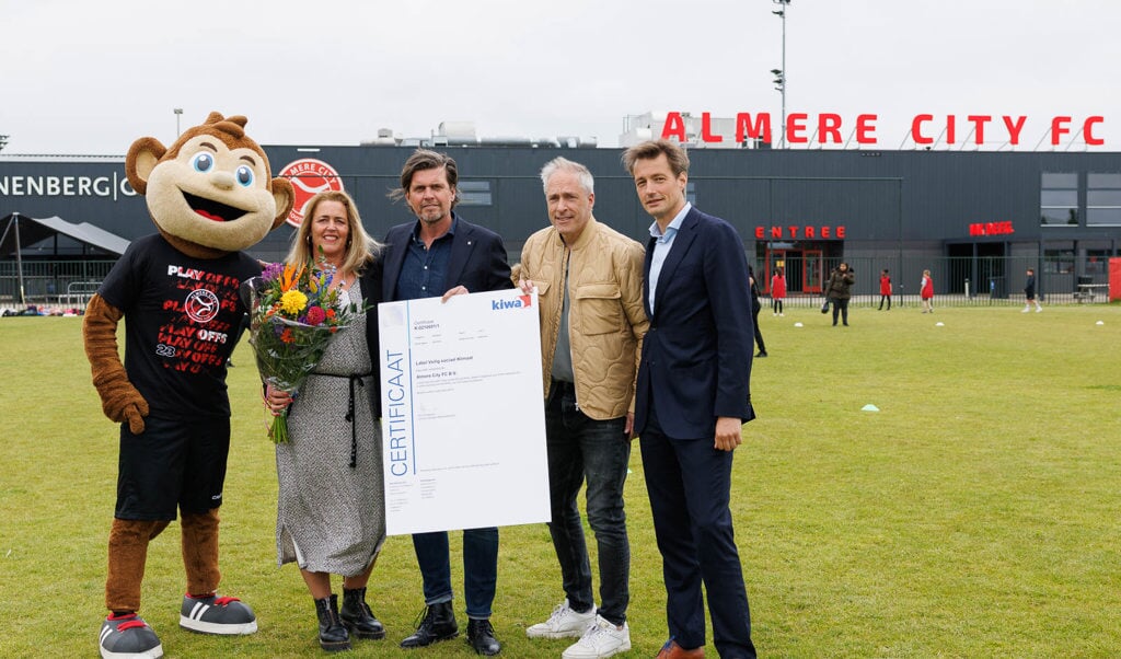 Almere City FC behaald certificaat Label Veilig Sociaal Klimaat