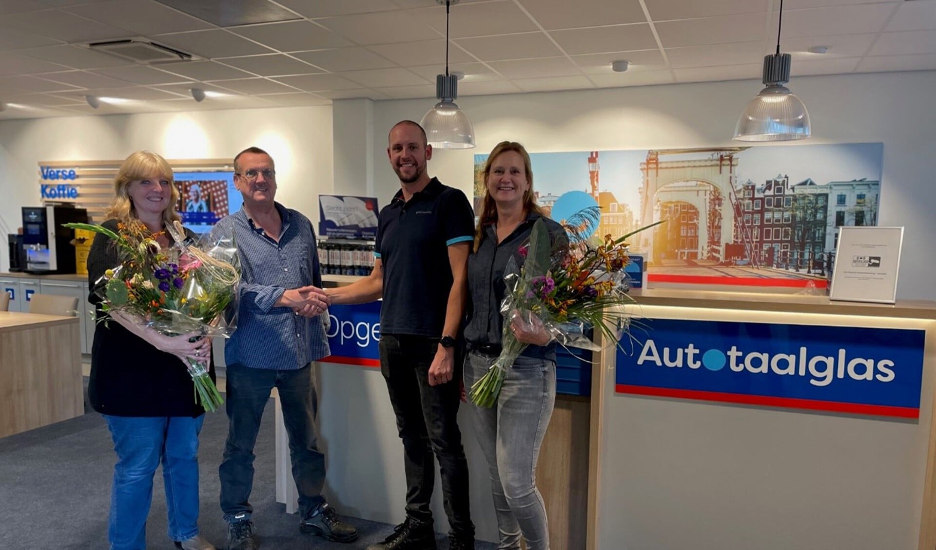 V.l.n.r: Bea Westerhof, Jan Westerhof, Marc Pater en Yvonne Doejaaren (Foto: aangeleverd)