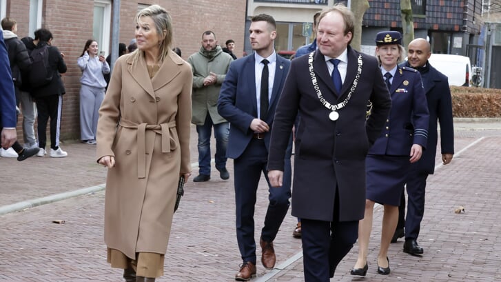 Koning Máxima bezocht in januari Almere Haven. (Archieffoto: Fred Rotgans)