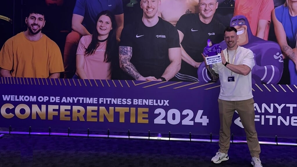 Almeerder Dennis Jongmans is Anytime Fitness Clubmanager van het Jaar 2024. (Foto: aangeleverd)