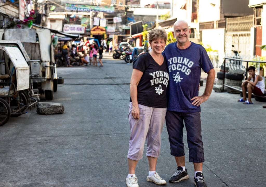 Paul en Ann van Wijgerden runnenop de Filipijnen de stichting Young Focus. (Foto: Nathalie van der Straten)
