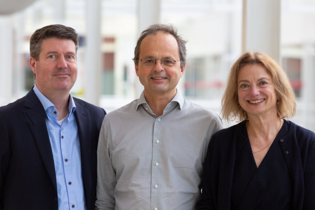 Raad van bestuur van het Flevoziekenhuis (v.l.n.r.): Jeroen van Duren, Marc Seelen en Marianne Acampo. (Foto: aangeleverd)