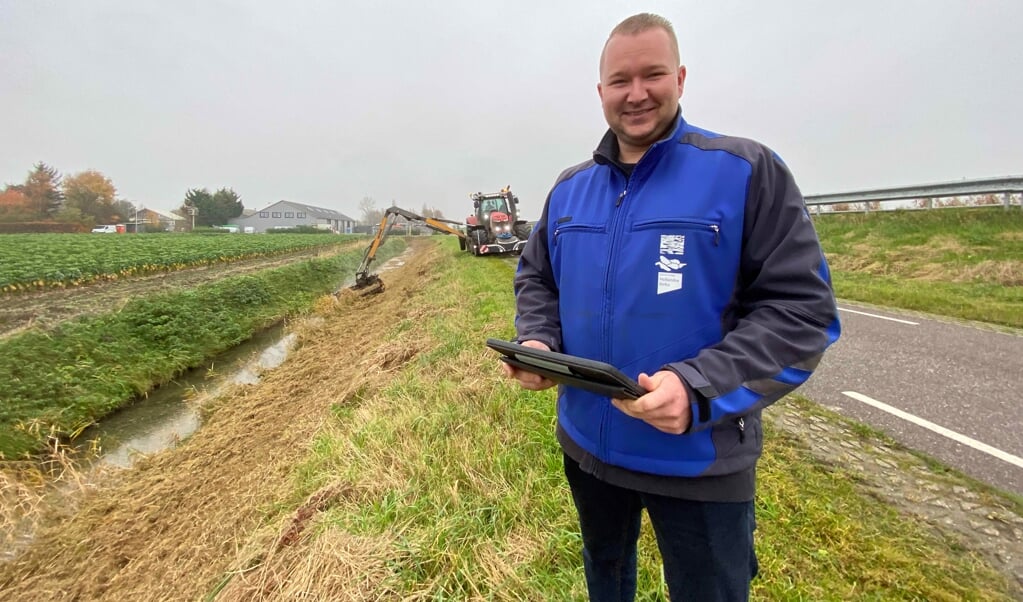 Onze schouwmeester Martijn van der Torre aan het werk.