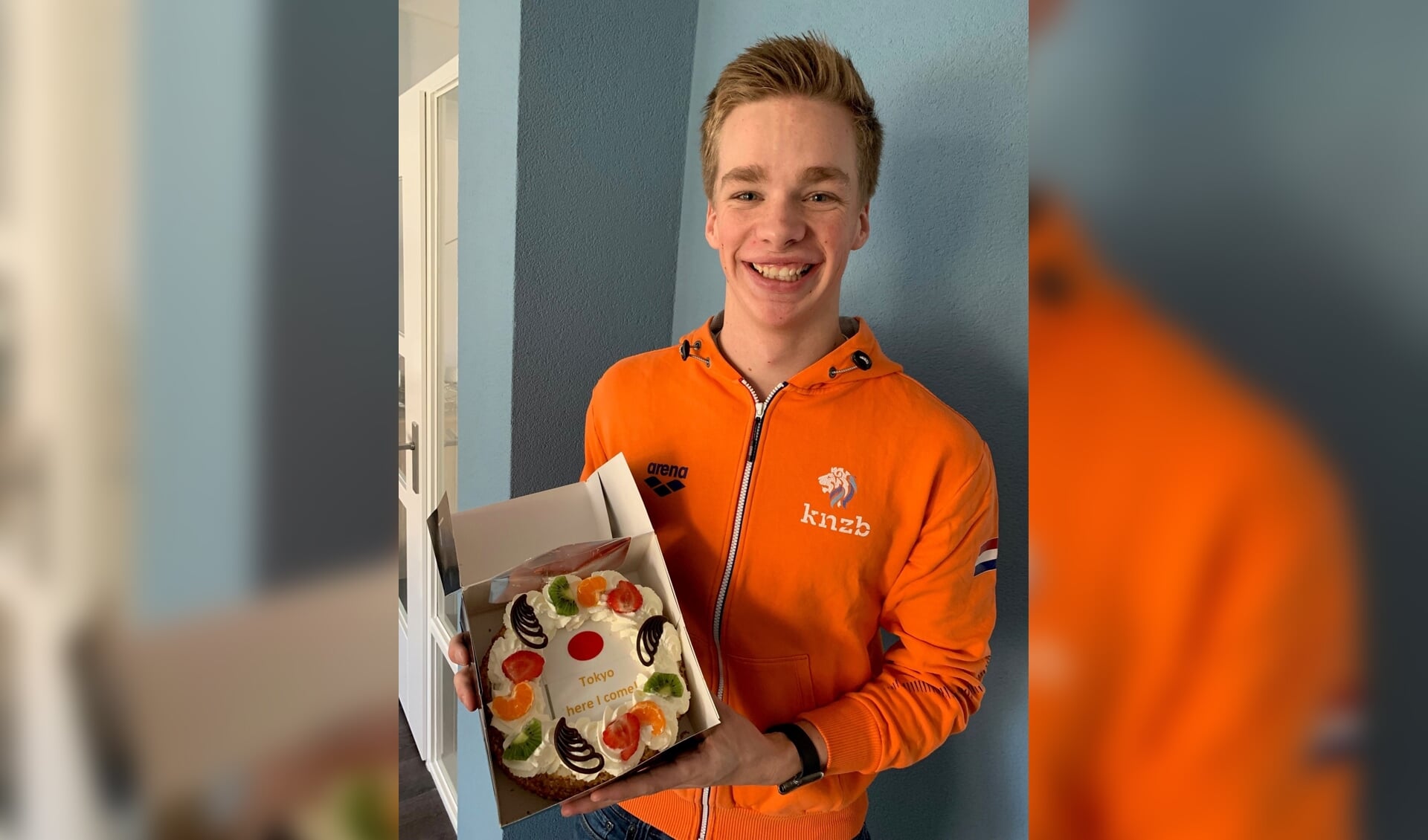 Rogier Dorsman wordt gefeliciteerd door TeamNL 