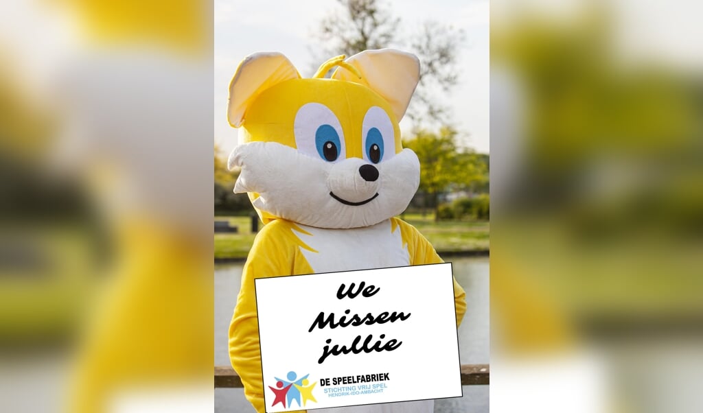 Foxy hoopt volgend jaar weer veel kinderen op de Speelfabriek te mogen begroeten.
