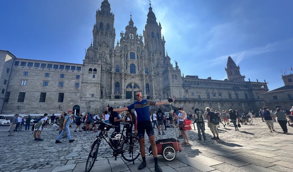 Gerard stapte vorig jaar op 16 juli op de fiets en trapte 3000 kilometer van Sint Pancras naar Noord-Spanje.