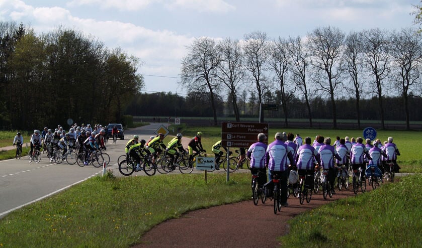 Het kan op zondagochtend druk zijn met toerfetsers op de West-Brabantse wegen. (Foto: Piet Brocatus).