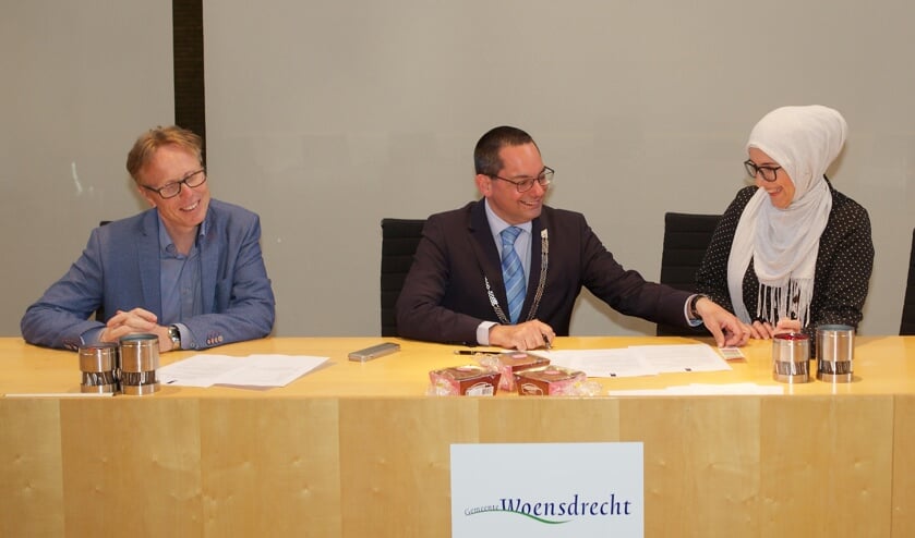 Wethouder Lars van der Beek en burgemeester Steven Adriaansen