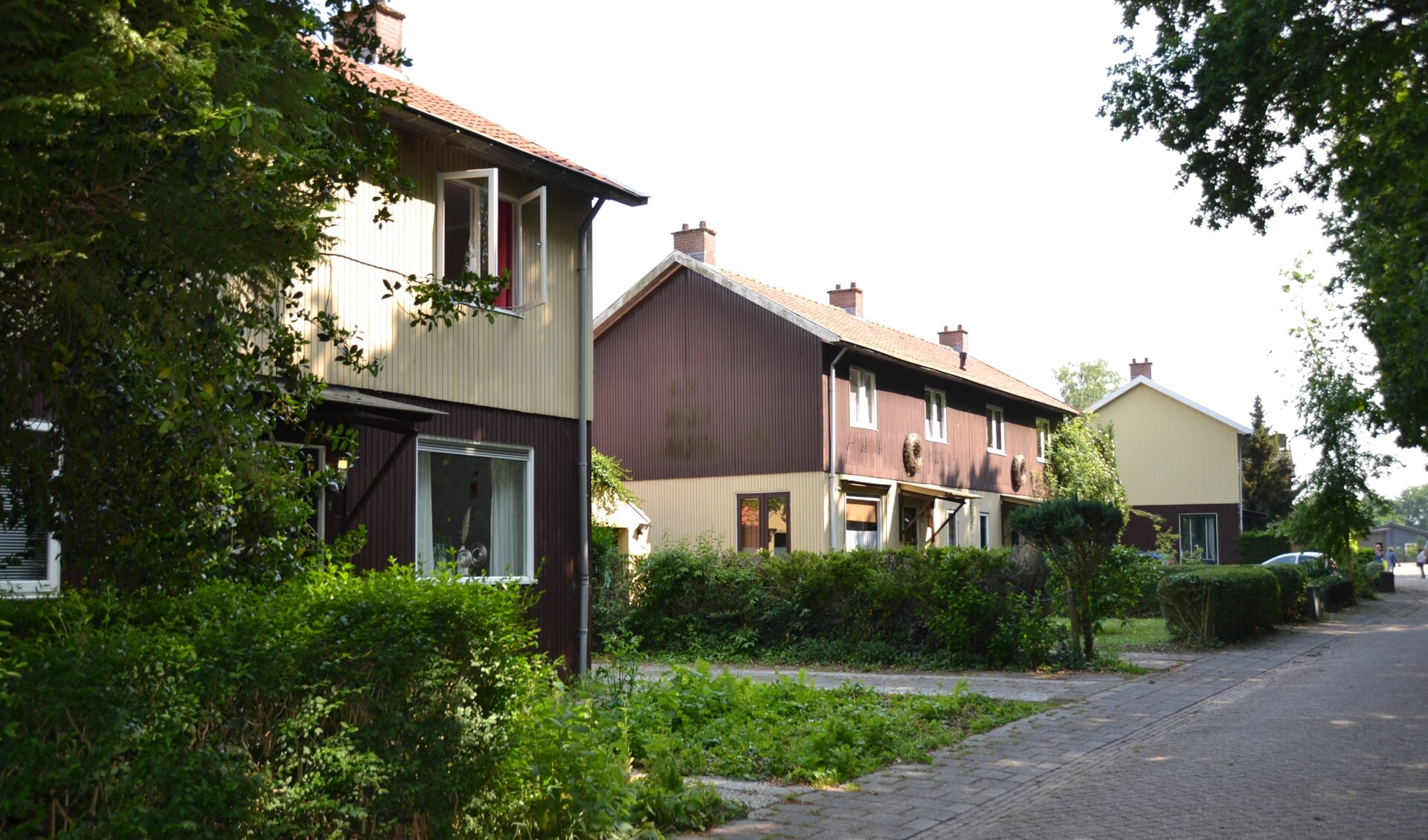 De woningen aan de Zweedsestraat die gebouwd zijn na de Watersnoodramp in 1953.