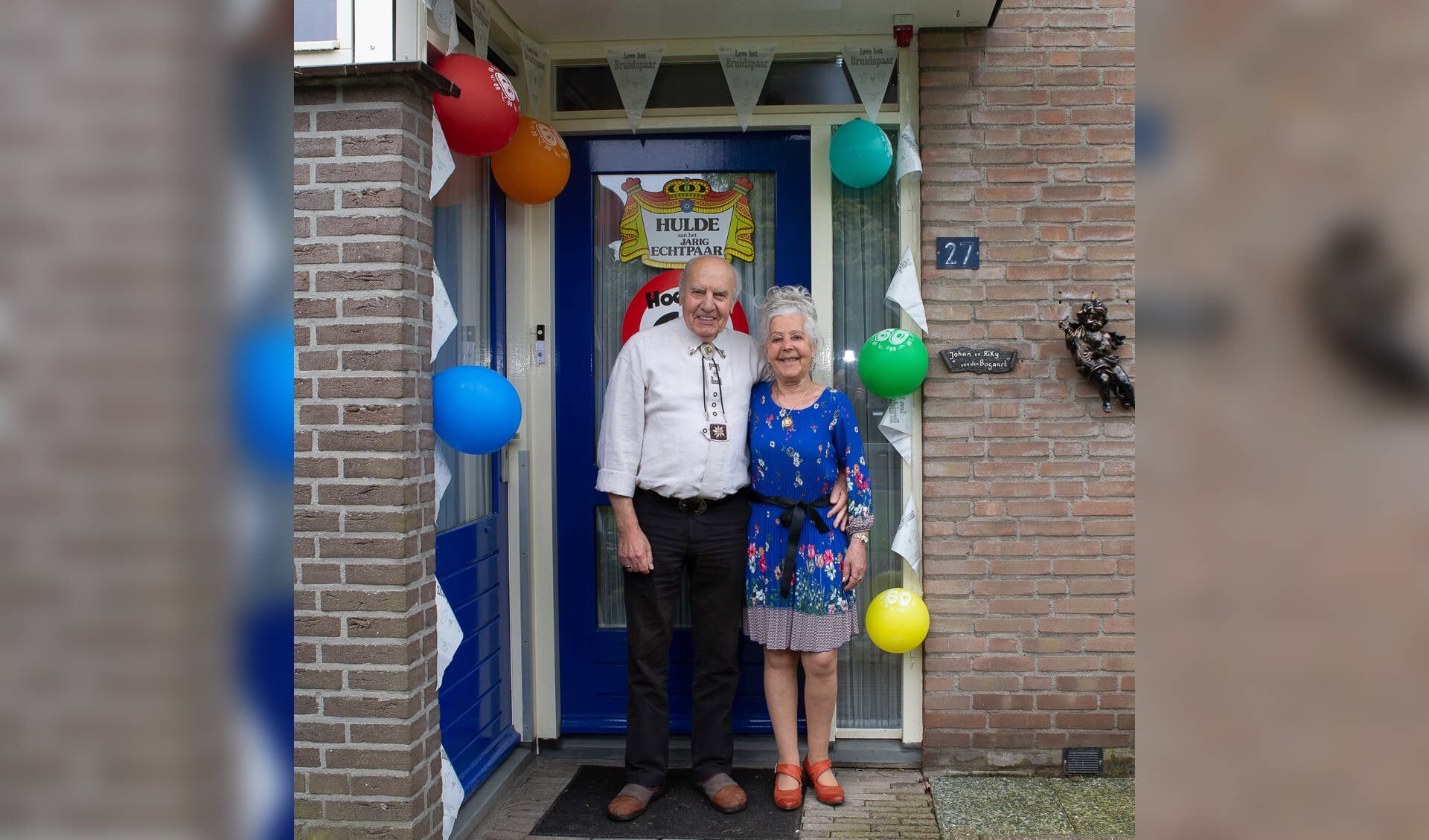 Diamanten paar Johan en Riekje van den Boogaart-Van Eerdt uit Putte. 