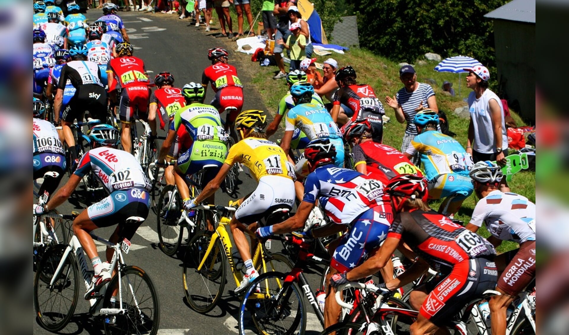 De strijd om de truien in de Tour de France barst weer los. 