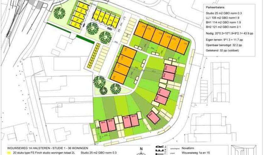 Het nieuwe plan voor het Zuneha-terrein op de hoek Wouwseweg.