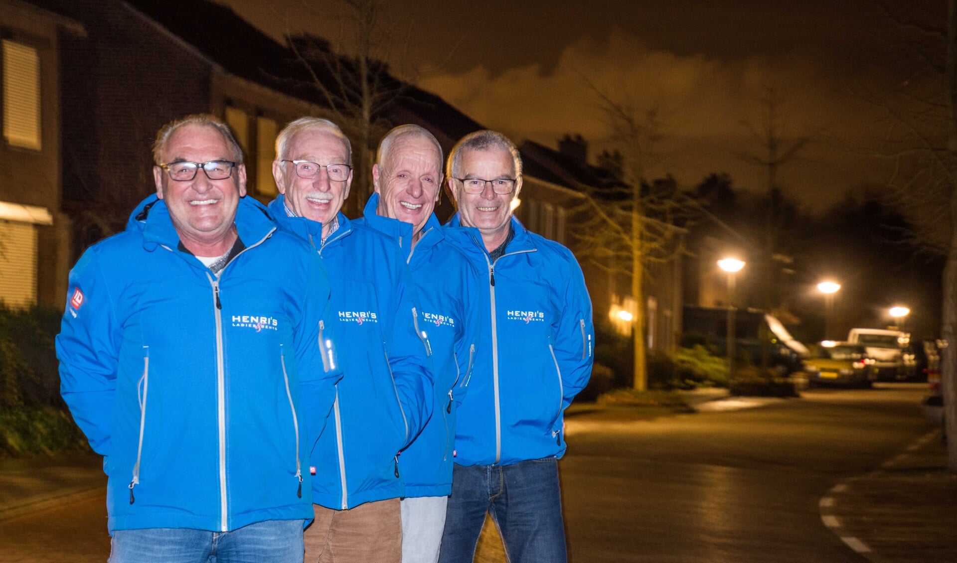 Cees van Wijk, Raymond Hugens, Bertus Linders en Christ Melissen: over enthousiaste vrijwilligers gesproken!