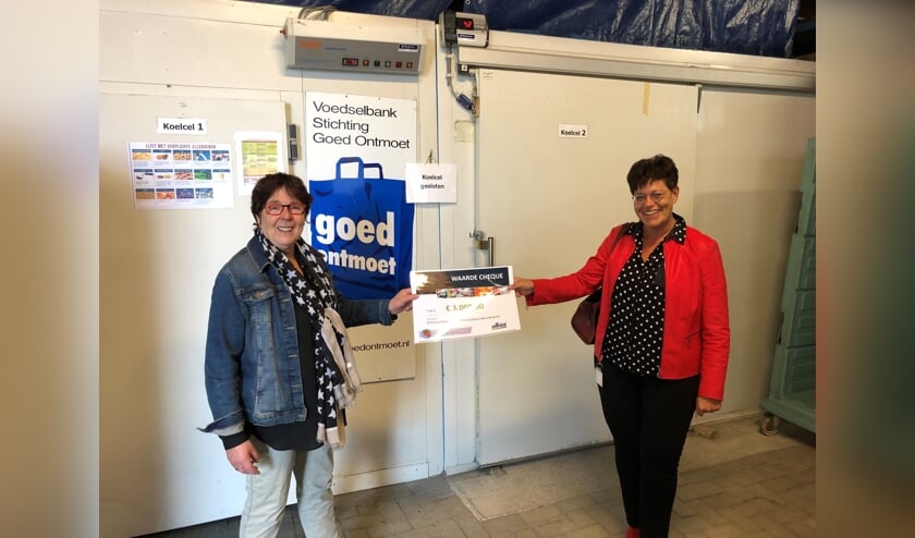 Schenking cheque Allnex aan Voedselbank.