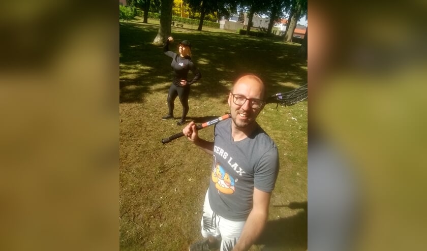 Buiten sporten in het Eikelhof in Ossendrecht.