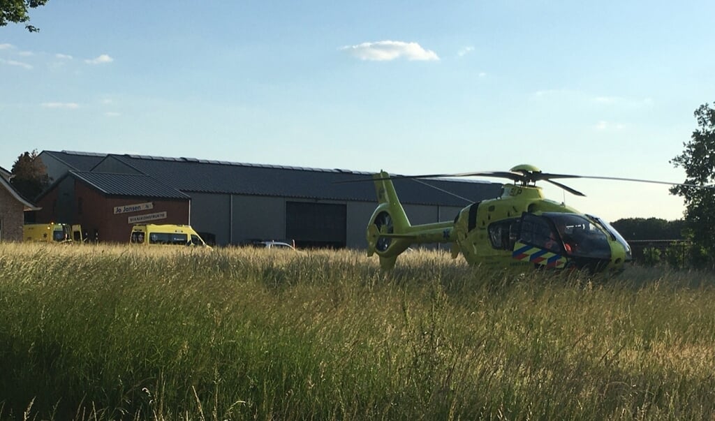 De traumahelikopter moest eraan te pas komen bij een ongeval met een quad aan Hageland in Ossendrecht.