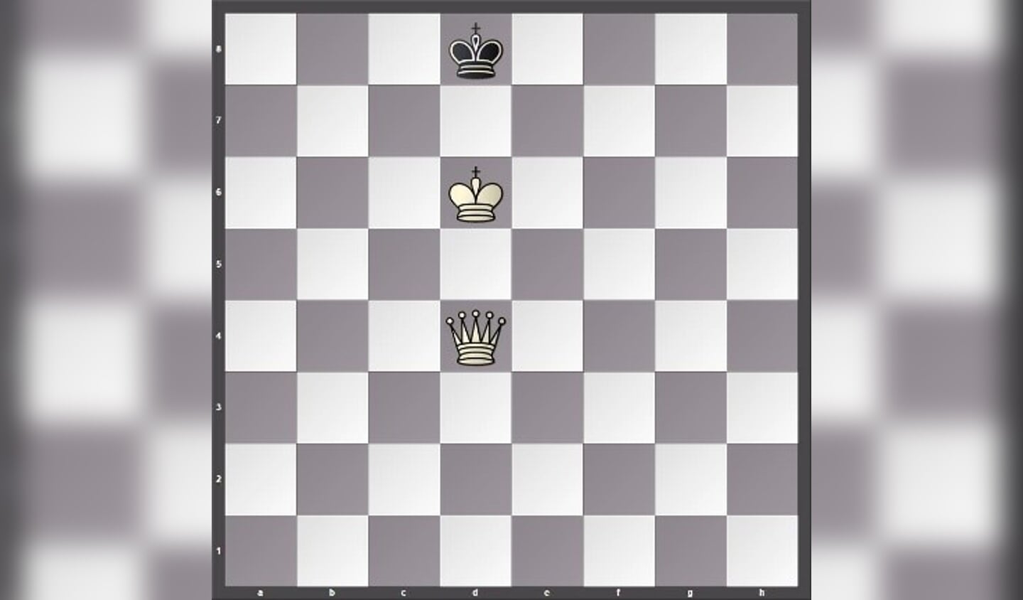 Links wint wit via Dh8 en het is schaakmat.