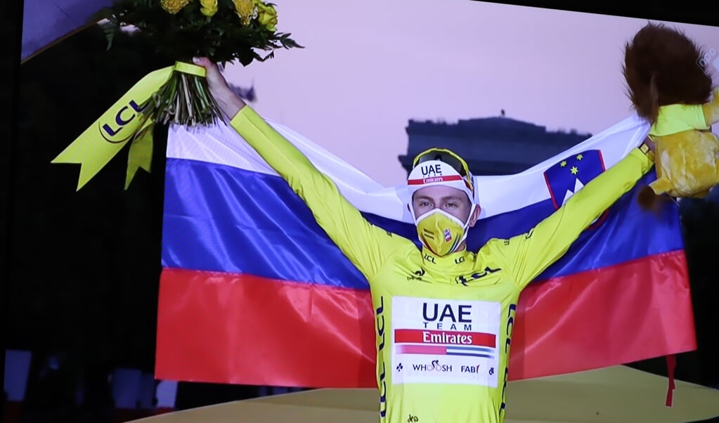 Winnaar Tour de France 2020 Tadej Pogacar.