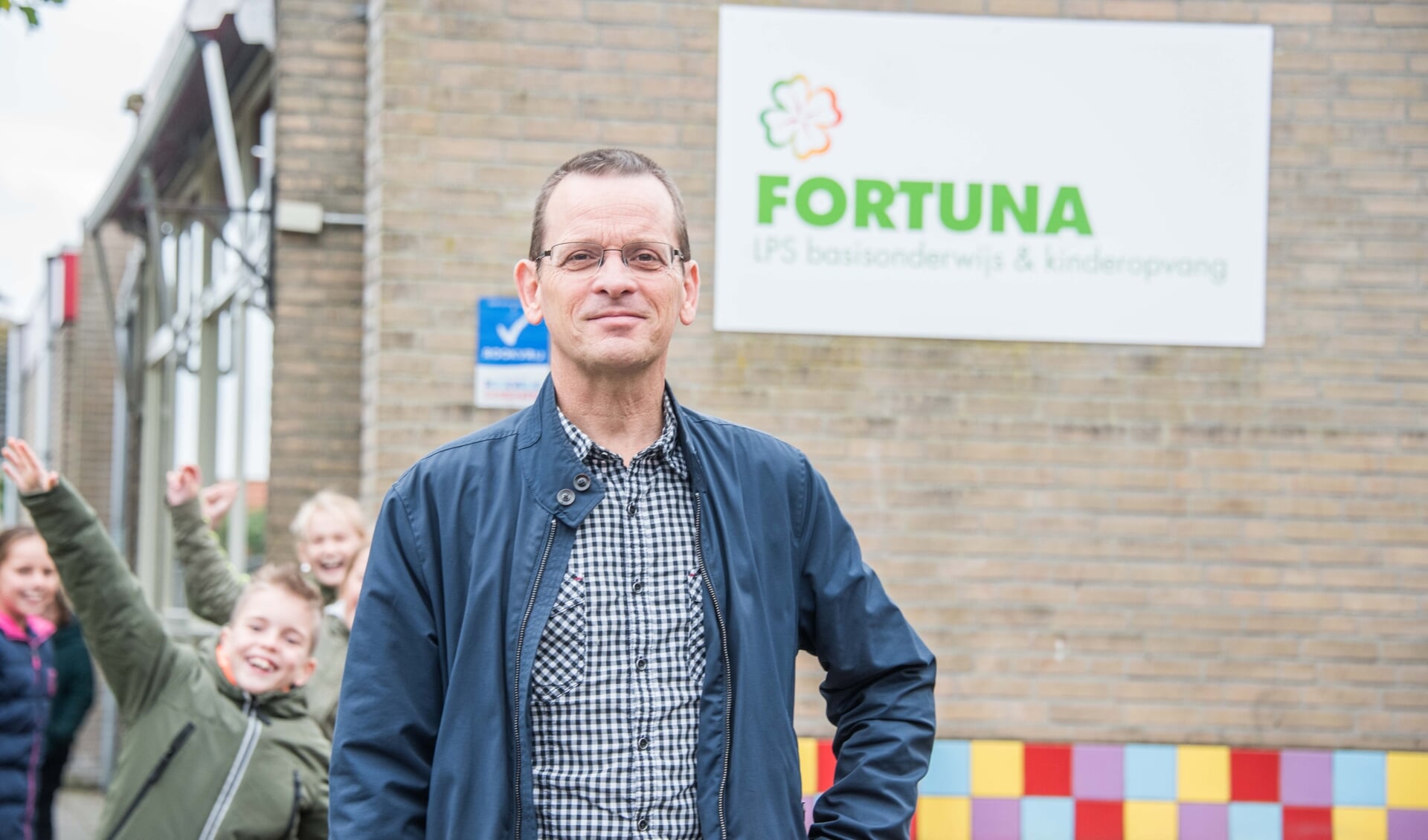 Pieter Krebbekx verheugt zich met team en leerlingen op IKC Fortuna.