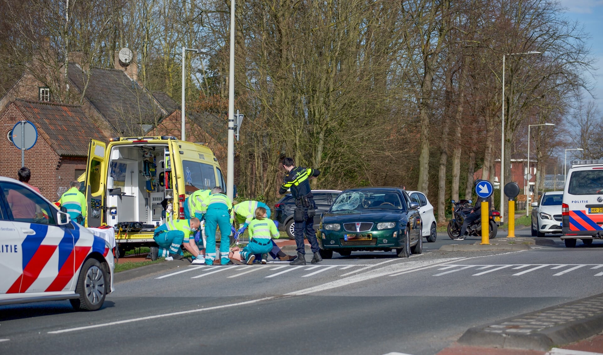 Onlangs raakte nog een fietser gewond bij een ongeval op de Steenbergseweg.
