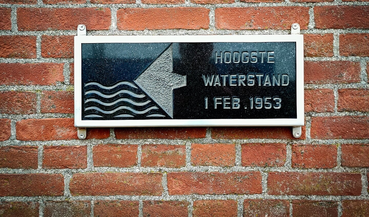 Wandplaquette Watersnoodramp 1953.