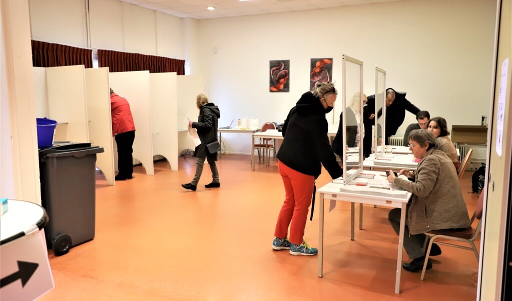 Stemmen voor de gemeenteraadsverkiezingen 2022; in ontmoetingscentrum de Wittenhorst kon dat op drie dagen. 