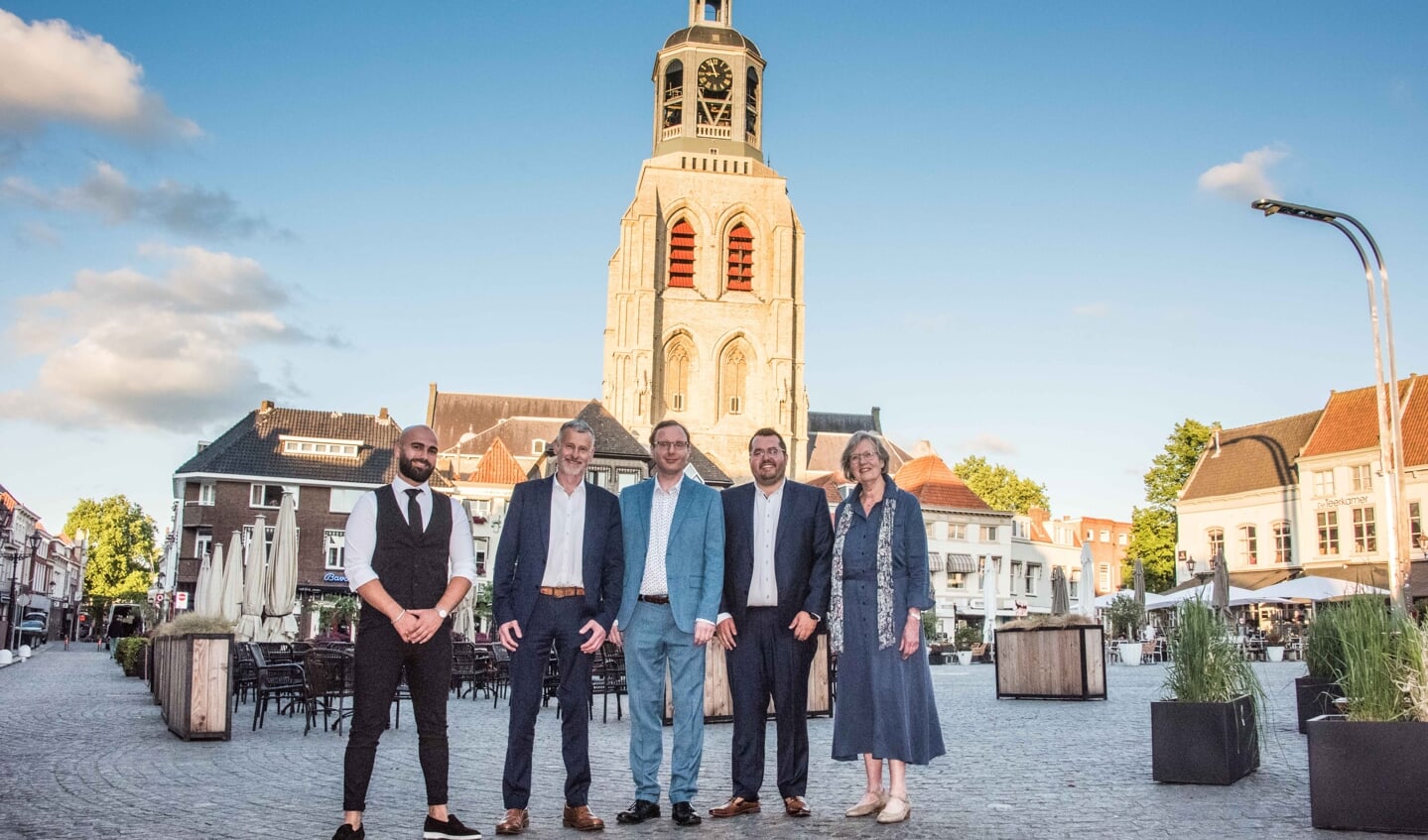 De nieuwe wethouders van gemeente Bergen op Zoom. 