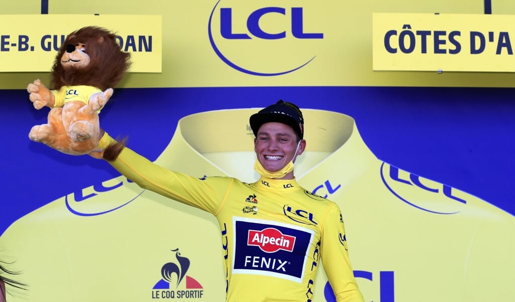 Mathieu van der Poel reed vorig jaar bij de Tour de France in de gele trui en is ook nu van de partij.