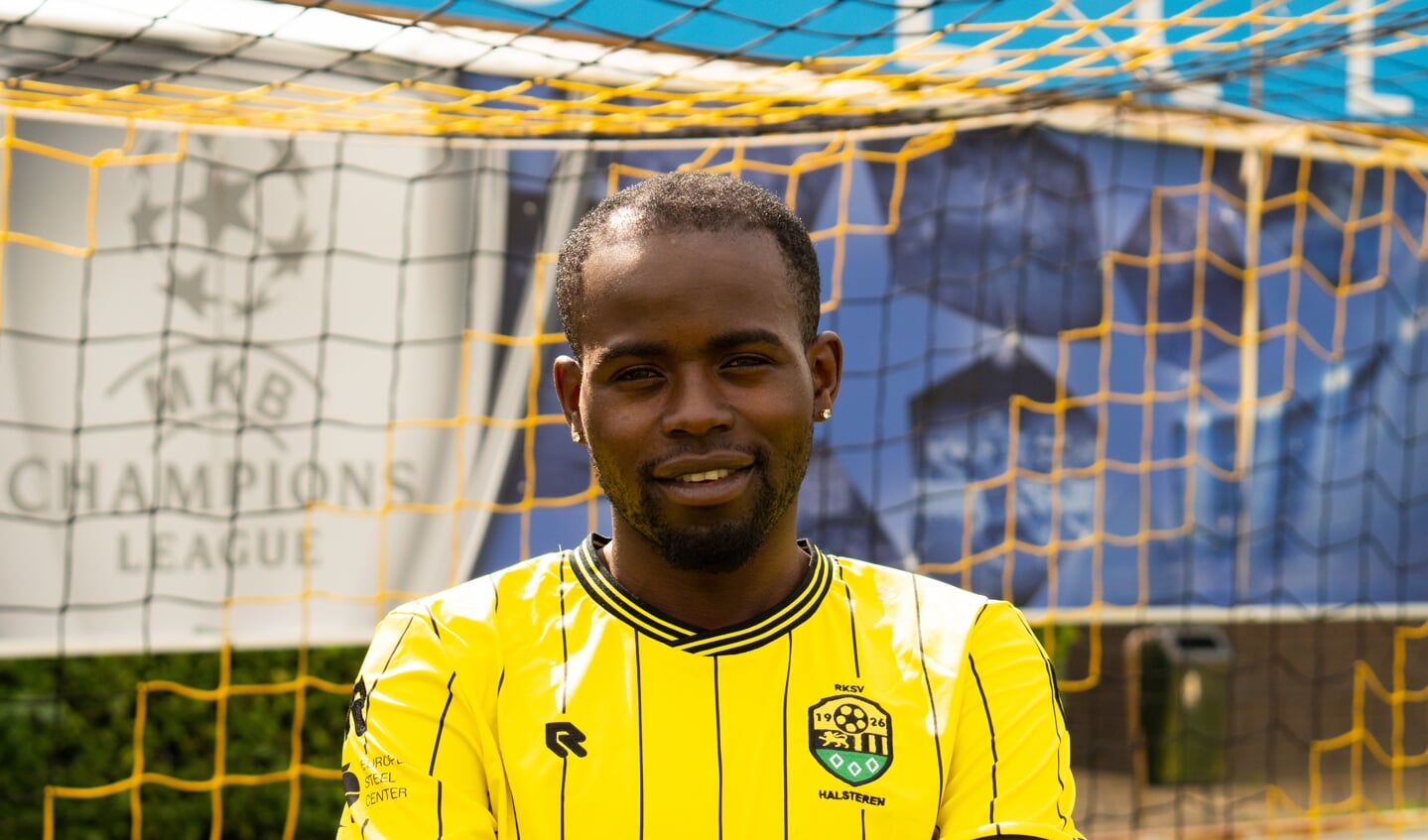 Toni Ngombo, maker van de 1-1 in de finale Markiezen Cup