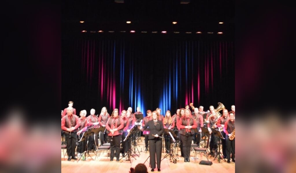 Harmonie de Scheldezonen tijdens de vorige editie van het winterconcert.