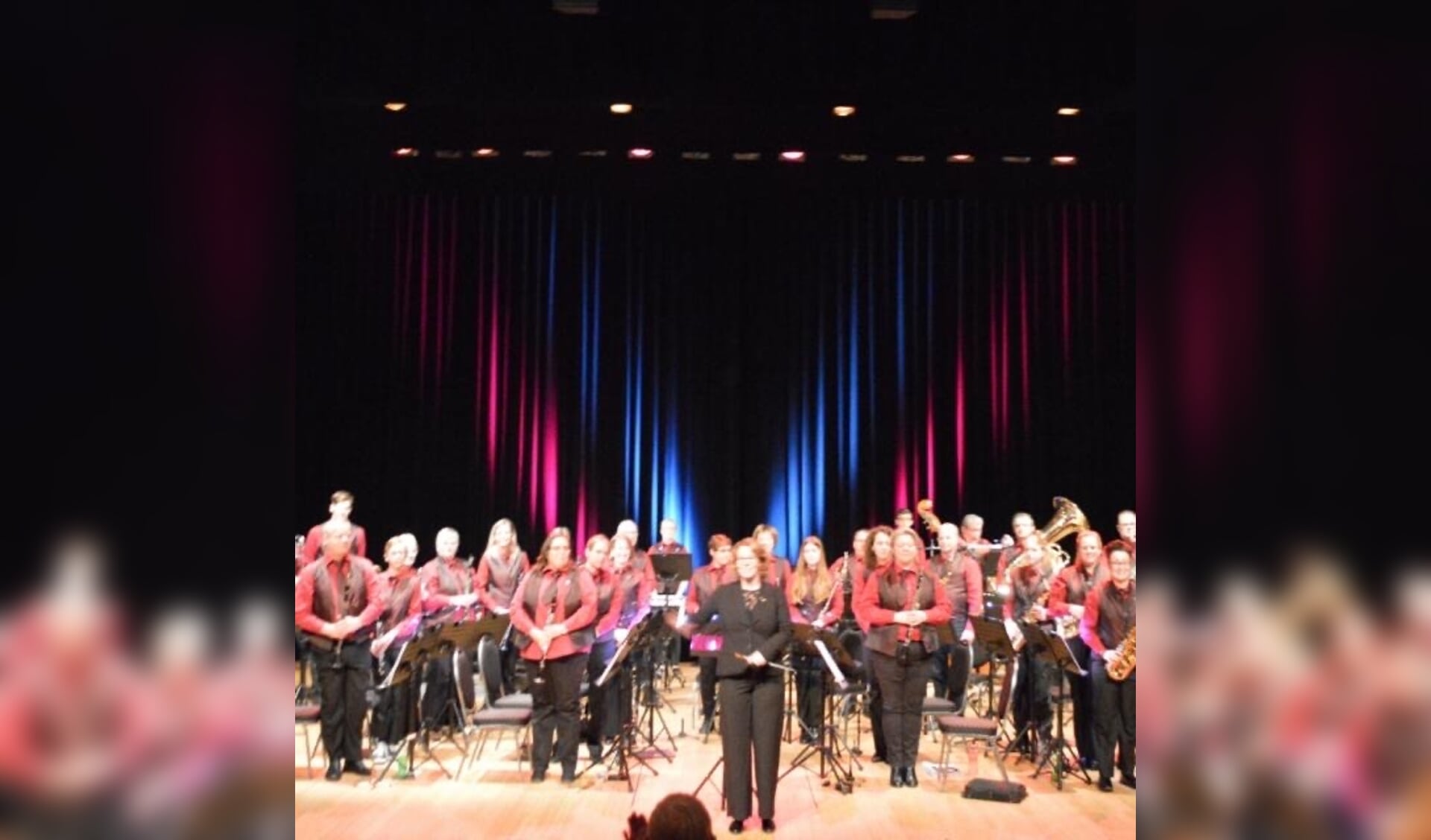 Harmonie de Scheldezonen tijdens de vorige editie van het winterconcert.