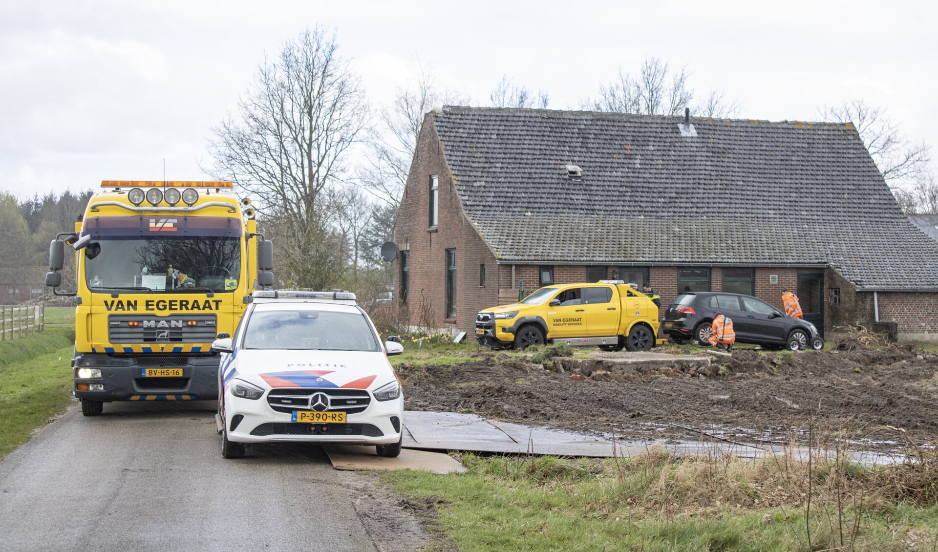 Locatie geweldsincident aan Julianaweg in Wouwse Plantage.