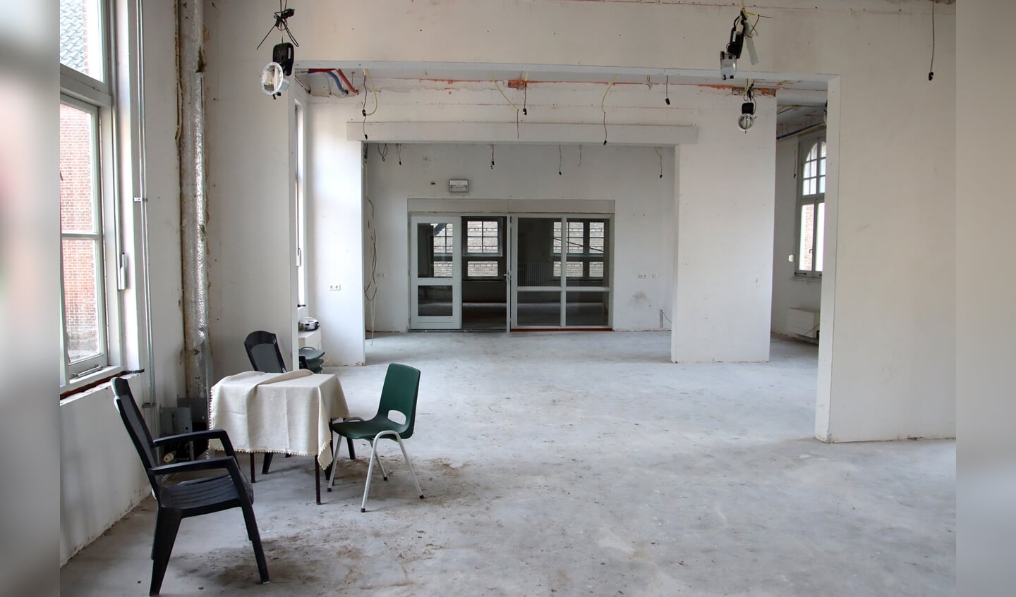 Aan het interieur van het nieuwe gezondheidscentrum moet nog veel gebeuren.