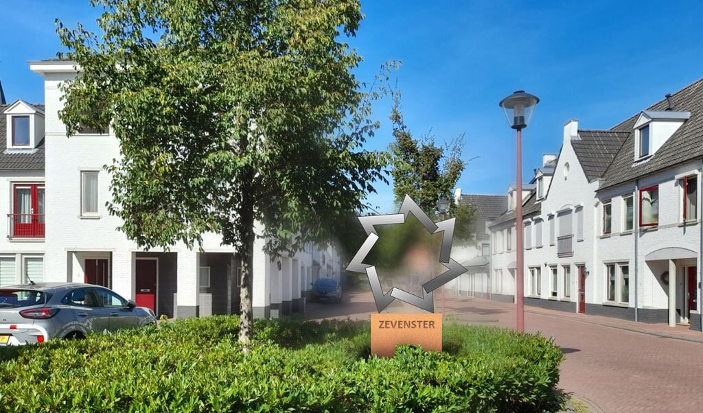 Kunstwerk Zevenster in de witte wijk De Ster in Wouw.