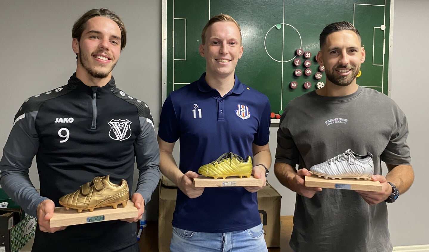 Topscorers 2022-2023 Roel Paulus, Gijs Verresen en Dimitri Ceuppens.