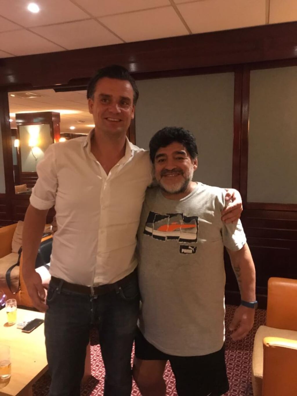 Pierre Hopmans ontmoette Diego Maradona voor de tweede maal.