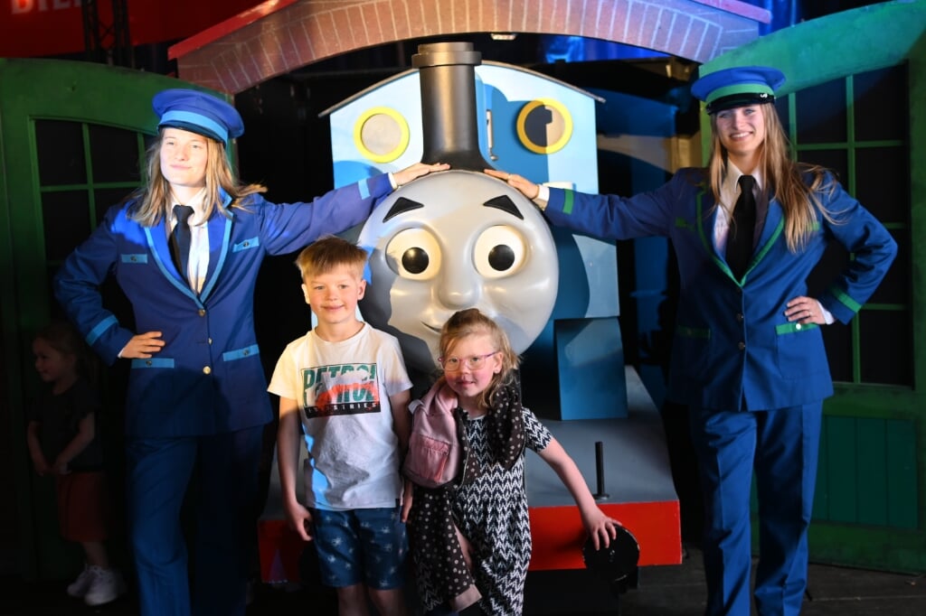 Op de foto met thomas de trein tijdens de Kindermiddag van het BWF